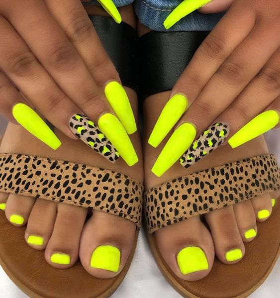 Neon Vibes with Leopard Accents